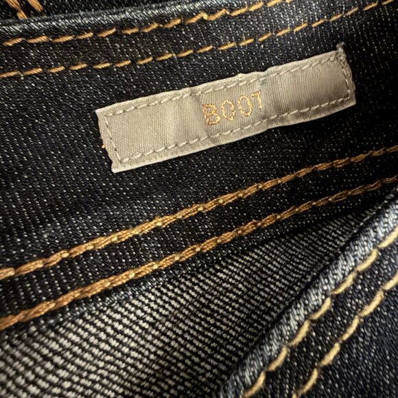 SEVEN7 x MELISSA MCCARTHY CLASSIC BOOT Denim Blue Jeans Plus 18W Western Boho - Picture 7 of 10